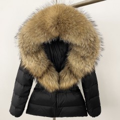 copy of Down jacket with racoon collar - short model