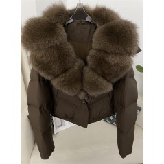 copy of Down jacket with racoon collar - short model