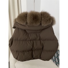 copy of Down jacket with racoon collar - short model