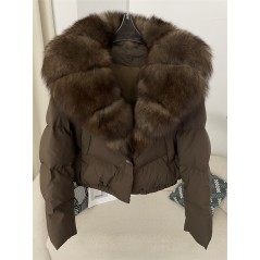 copy of Down jacket with racoon collar - short model