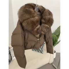 copy of Down jacket with racoon collar - short model