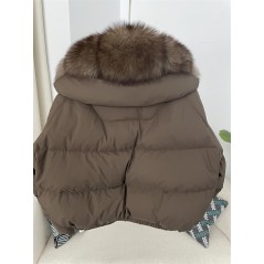 copy of Down jacket with racoon collar - short model