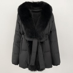 copy of Down jacket with racoon collar - short model