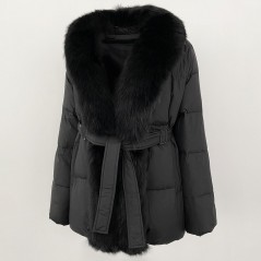 copy of Down jacket with racoon collar - short model